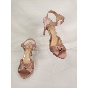 Badgley Mischka Pink Satin Heels Size 6.5